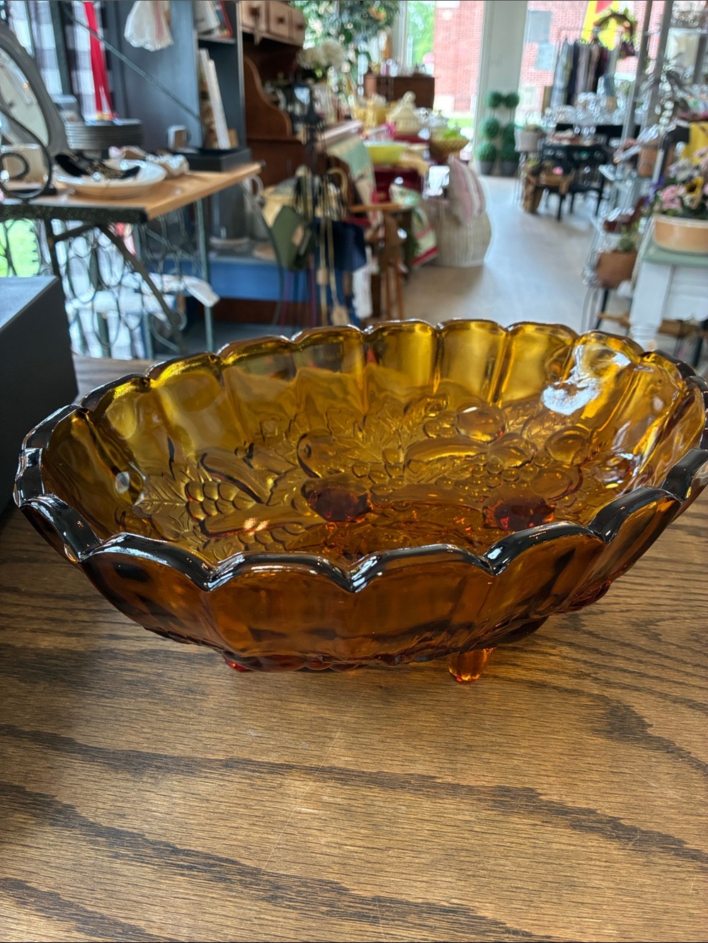 Indiana Glass Amber Bowl